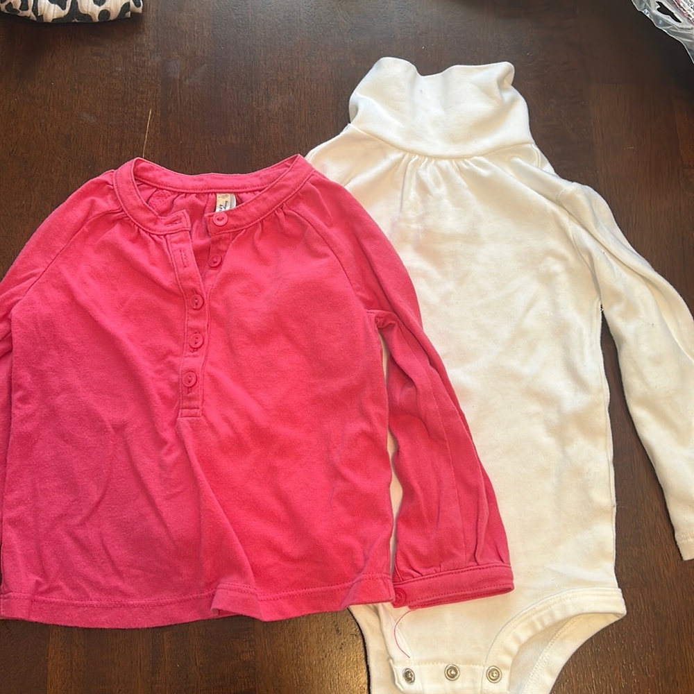 18-24M Long sleeve shirt and 18 M turtle neck